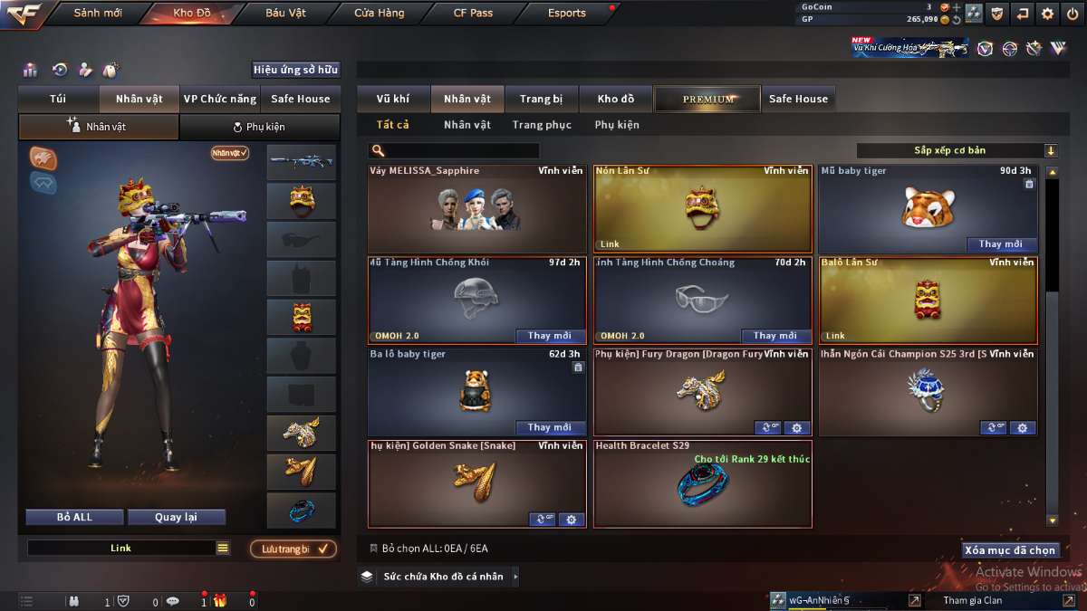 shop acc cf uy tin gia re